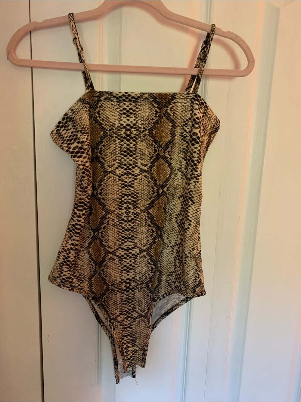 Snake strappy bodysuit from Amazon